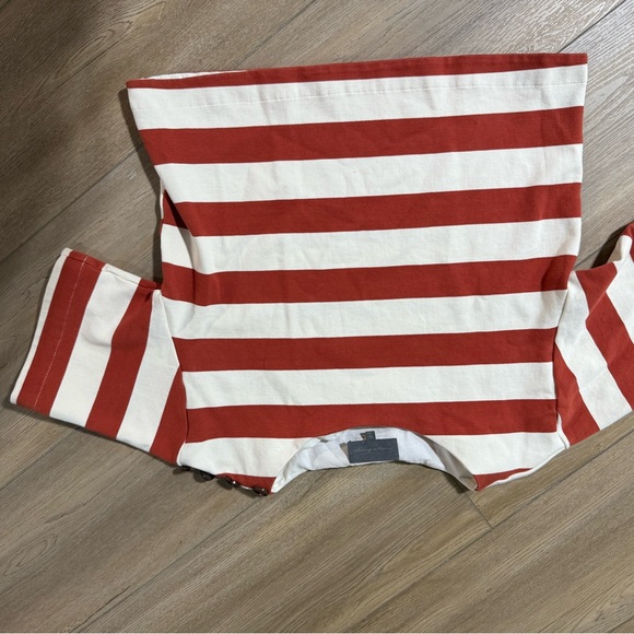 Anthropologie orange and White Striped Top - Picture 1 of 3